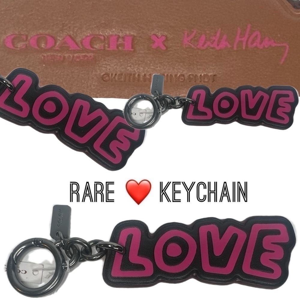 Coach Keith Haring LOVE Keychain Fob Limited Edition - Picture 8 of 8